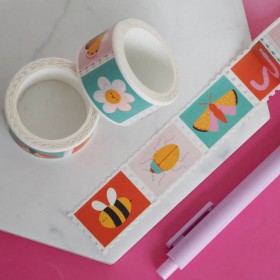 Ruban Washi Timbres bestioles - Nutmeg and Arlo